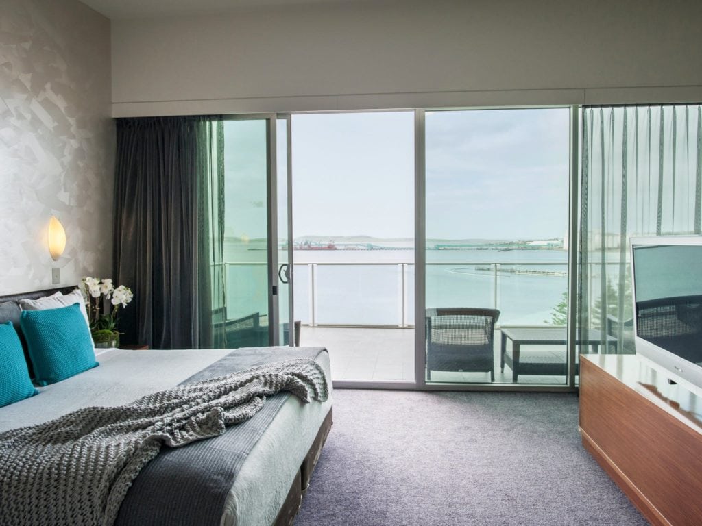 Luxury Ocean View Suite on the sixth floor of the Port Lincoln Hotel boasting ocean views